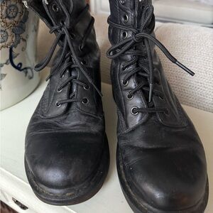 Dr. Martens Women’s Black Leather Lace-Up Boots